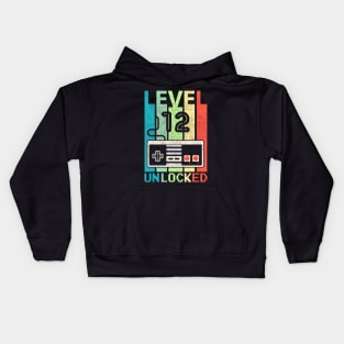 Level 12 Video 12th Birthday Kids Hoodie